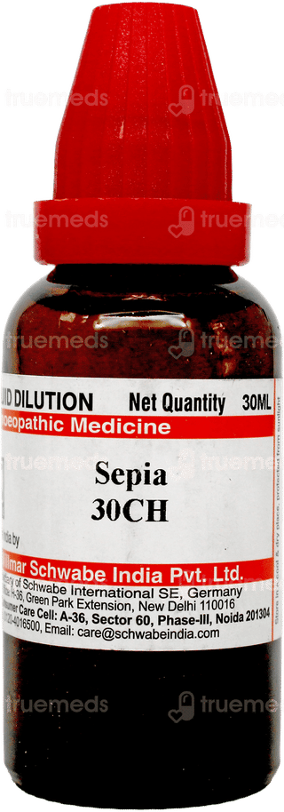 Dr Willmar Schwabe Sepia 30ch Dilution 30ml
